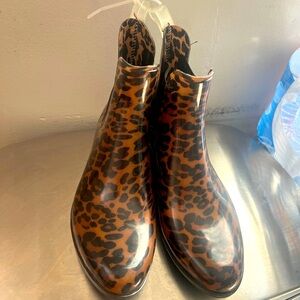 Naturalizer Leopard Print Rain Boots